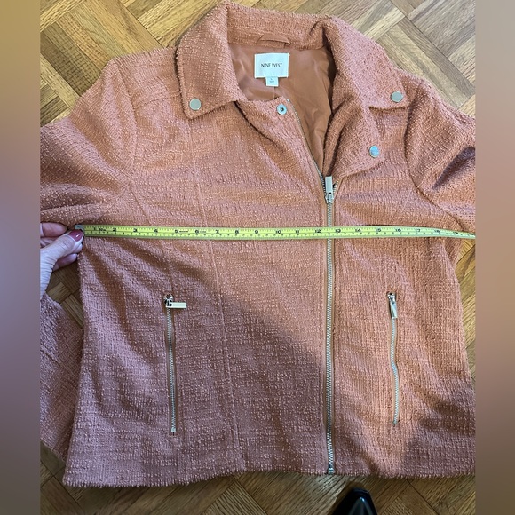 Nine West Women’s Size L Cropped Zipper Detail Jacket - Picture 5 of 6